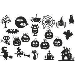 Stickserie - Halloween Silhouette
